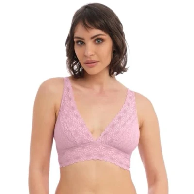 Image of Wacoal Lingerie Halo Lace Soft Cup Non Wired Bra Fragrant Lilac 811205 40