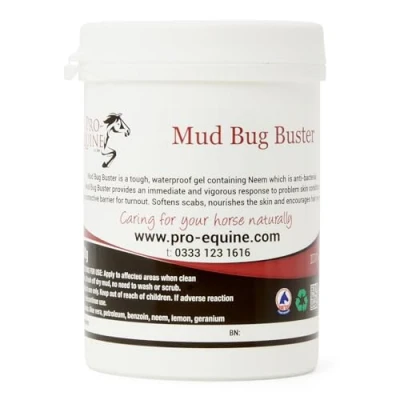 Image of Pro Equine Mud Bug Buster tough waterproof antibacterial barrier ointment.