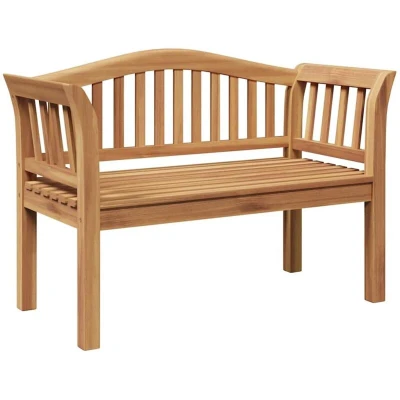 Image of vidaXL Garden Bench 120x53.5x85 cm Solid Wood Teak