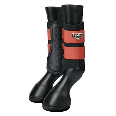 Image of LeMieux Grafter Brushing Horse Boots Protective Gear and Training Equipment Equine Boots, Wraps &amp; Accessories (Sienna/Large)