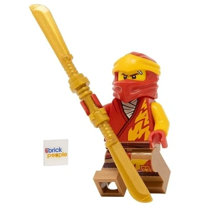 Image of LEGO Ninajgo: Kai Minifigure with Dual Bladed Sword