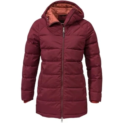 Image of Schöffel Boston L Women&#039;s Insulated Parka, Dark Burgundy, XS/S