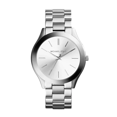 Image of Michael Kors SLIM Runway Watch silvercoloured, Women&#039;s, Size: One Size, Silver coloured
