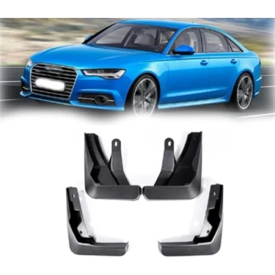 Image of 4 Pcs Car Mud Flaps For Audi A6 Sedan Avant C7 2011 2018, Front/Rear Wheel Mudflaps, Waterproof Splash Protection Fender, Winter Sediment