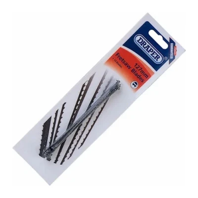 Image of Draper Plain End Fretsaw Blades, 127mm, No.0, 25tpi