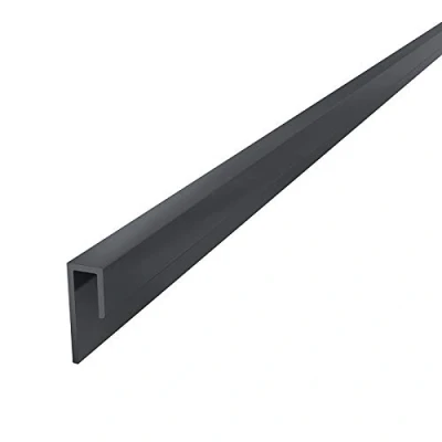 Image of Anthracite Grey 5m Long Aluminium Window Reveal Trim for Coastline Composite Cladding Board