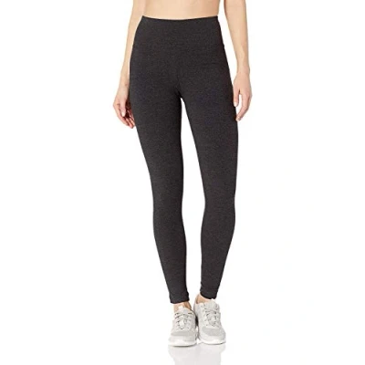 Image of Bally Total Fitness Womens High Rise Tummy Control Legging, Heather Charcoal, Large