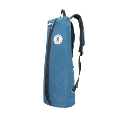 Image of SCUBAPRO Sport 10 Dive Bag with Backpack Straps and Top Handle for Scuba Diving Gear, Denim Blue Color Fabric