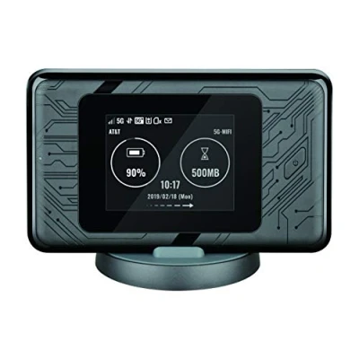 Image of D Link DWR 2101 5G Wi Fi 6 Mobile Hotspot, Mifi, Portable Fi, Super Fast Download Up to 1.6 Gbps, AX1800 Gigabit Port, 14 Hours Battery, Colour Touch Screen, Unlocked for All Networks