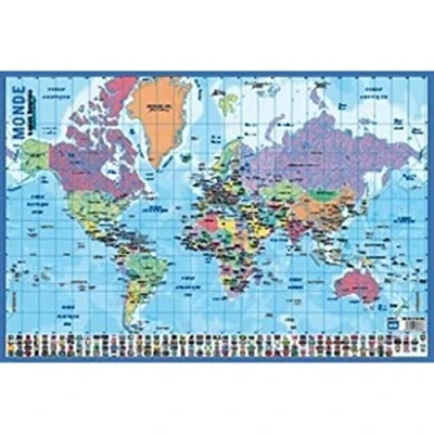 Image of Grupo Erik editores Lamina Educational in Frances Carte du Monde