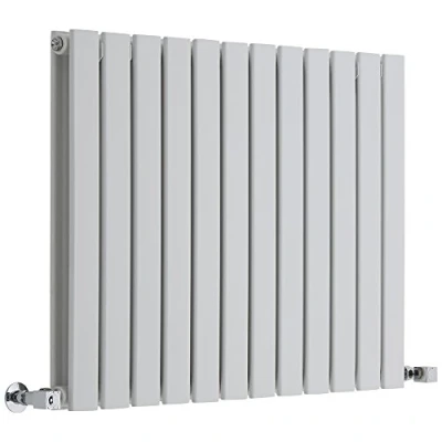 Image of Milano Alpha White Horizontal Double Flat Panel Radiator 635mm x 840mm
