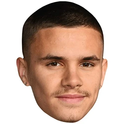 Image of Romeo Beckham (Goatee) Celebrity Mask, Flat Card Face, Fancy Dress Mask