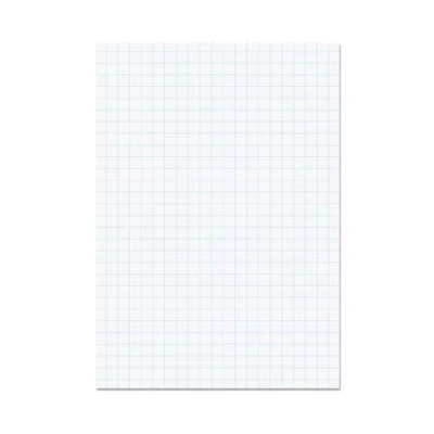 Image of RHINO A4 Loose Leaf Squared Paper, 500 Sheets / 1000 Page, 10mm Non Hole Punched, School &amp; Office Stationery Supplies