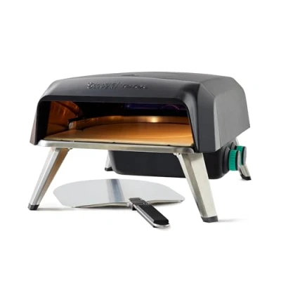 Image of Jamie Oliver by Tefal Gas Rotating Stone Pizza Oven, Homemade Maker, Outdoor, 360 Inner Stone, Peel, Connector JM4168G0