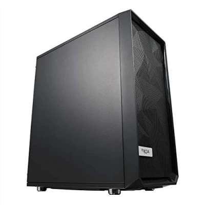 Image of Fractal Design Meshify C Compact Mid Tower Computer Case Open ATX Layout High Performance Airflow/Cooling 2x Fans included PSU Shroud Modular interior Water cooling ready USB3.0 Black
