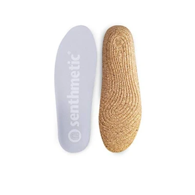 Image of Full Length Orthotic Cork Insoles Arch Support Women Men Memory Foam Shoe Inserts for Plantar Fasciitis