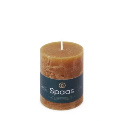 Image of Spaas Rustic Pillar Candle 70/95 mm 35h, Cognac