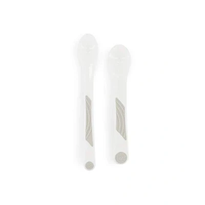 Image of Twistshake Feeding Spoon Set, White, 6+ Months, 2 Piece