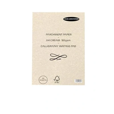 Image of DJP Calligraphy Writing Pad 90gsm Parchment A4 40 Sheets