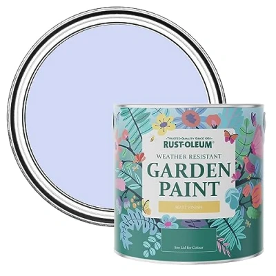Image of Rust Oleum Purple Mould Resistant Garden Paint In Matt Finish Be My Mermaid 2.5L