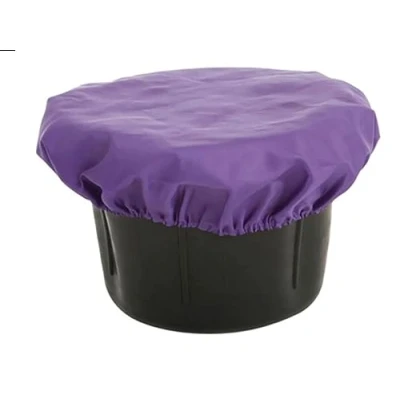 Image of Horse/Pont Feed Bowl Bucket Elasticated Cover Purple