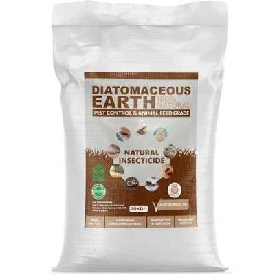 Image of Diatomaceous Earth Powder Duster Pest Control Natural Insecticide Bed Bug Killer, Mites Flea &amp; Tick, Ant Crawling Insect Solution Non Toxic DE Feed Grade 20kg