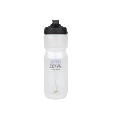 Image of ZEFAL Sense Pro 80 Premium Bicycle Water Bottle, Translucent (Grey/Green), 800 ml