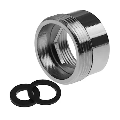 Image of Faucet Water Aerator Adapter, Brass Tap Filter Connector, 28mm to 22mm NPT Thread Adapter (Female Male)