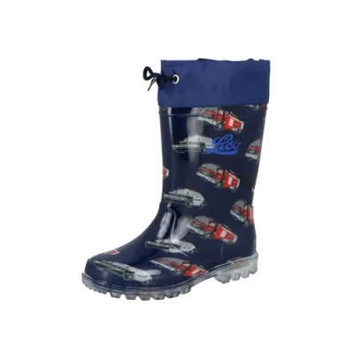 Image of Lico Powerlight W Blinky Rain Boot, Navy Red Blue, 13 UK Child