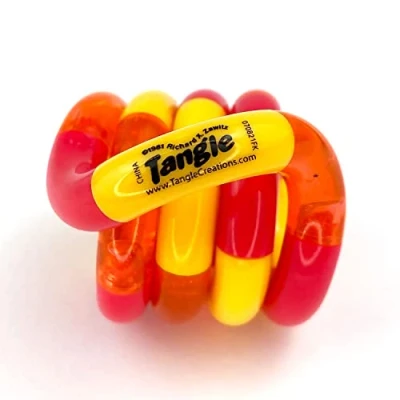 Image of Tangle Jr Classic (Cherry) Genuine Fidget Toys Sensory Toy Twisty Fidgets for Kids and Adults School Gift Teens