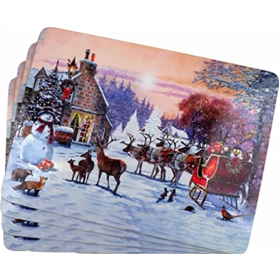 Image of The Leonardo Collection LP52077 Magic of Christmas Place Mats (Set 4)