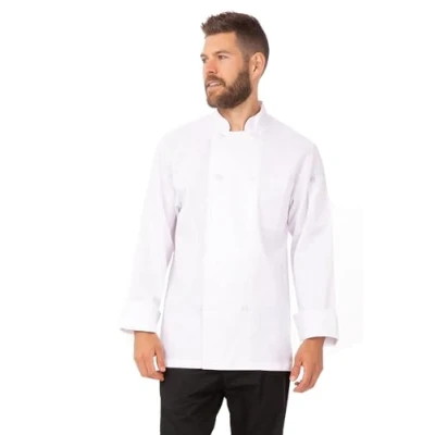 Image of Chef Works A371 L Le Mans Chefs Jacket, White