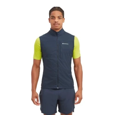 Image of Montane Men&#039;s Featherlite Gilet Eclipse Blue S Vest, Multicoloured,