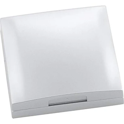 Image of Berker Integro Flow Frame with Hinged Lid Matte Chrome Loose