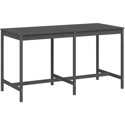 Image of vidaXL Garden Table Grey 203.5x90x110 cm Solid Wood Pine