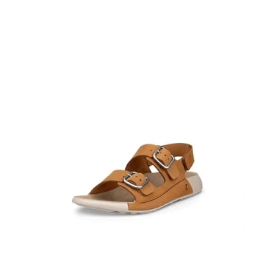 Image of ECCO Women&#039;s Cozmo Three Band Buckle Sandal, Lion Nubuck, 7/7. 5 UK
