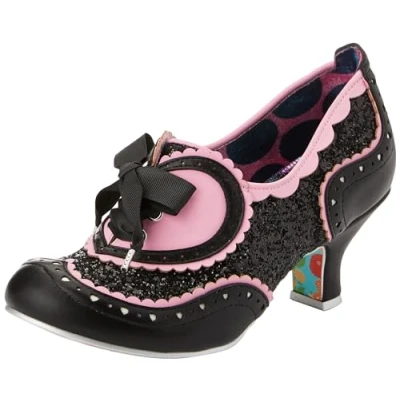 Image of Irregular Choice Jazz Cat PU Black Multi 40