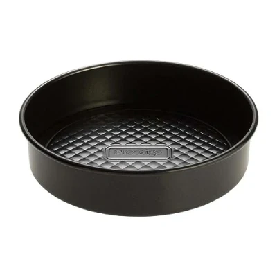 Image of Prestige Inspire Non Stick Round Cake Tin 21cm with Loose Base 8 Inch Sandwich Tins for Baking, Freezer &amp; Dishwasher Safe, Heavy Gauge Carbon Steel Bakeware, Black