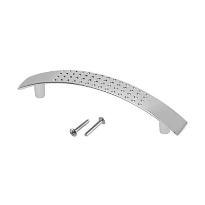 Image of 20 x Bow dimpled handle kitchen cabinet door handles 96mm