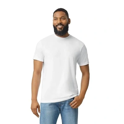 Image of Gildan Mens Softstyle Plain CVC T Shirt (S) (White)