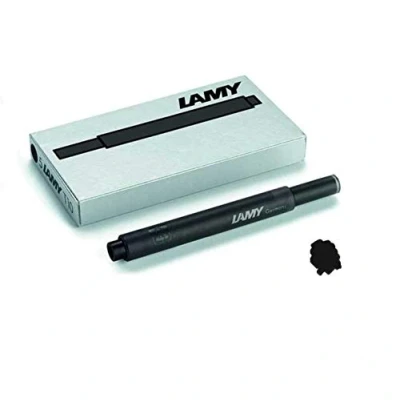 Image of Lamy T10 Black Fountain Pen Ink Cartridges Refills Replacement Spare For All Fountian Pens (Pack Of 10 50 Cartridges)