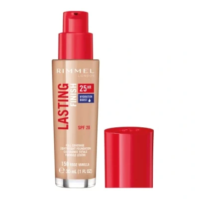 Image of Old Product &amp; Packaging Rimmel Lasting Finish 25 Hour Foundation Rose Vanilla