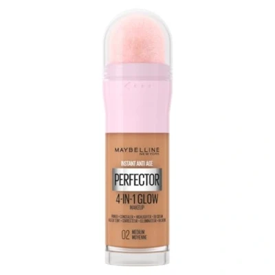 Image of Maybelline New York Instant Anti Age Rewind Perfector, 4 In 1 Glow Primer, Concealer, Highlighter, Self Adjusting Shades, Evens Skin Tone with a Finish, Shade: 02 Medium