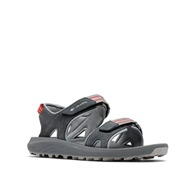 Image of Columbia Women&#039;s Trailstorm Hiker 2 Strap sports sandals, Grey (Graphite x Red Hibiscus), 6 UK