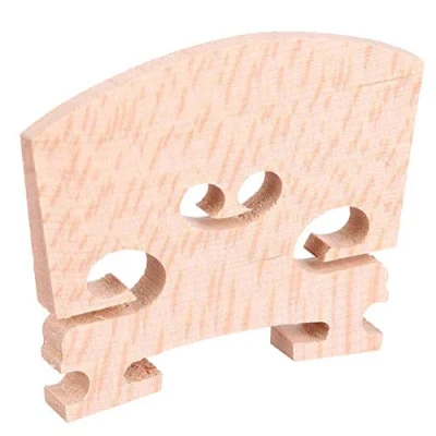 Image of Drfeify Maple Violin Bridge, 5PCS 3/4 1/2 1/8 1/4 Size String Bridge for Acoustic Parts (1/4)