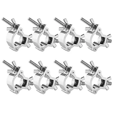 Image of 30 35mm Truss Clamp Stage Lights Clamp, 8PCS WorldLite Premium Lighting O Clamps for DJ Par Spot Lights, Fit 1.18 1.38 Inch OD Tube/Pipe, Heavy Duty 75KG Load Capacity