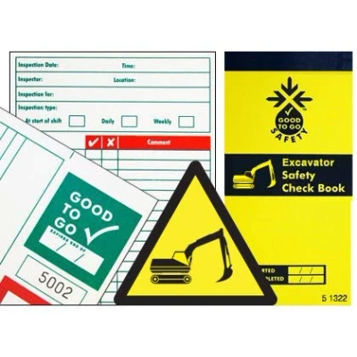 Image of Good To Go Safety Excavator Check Book 25 Inspections x