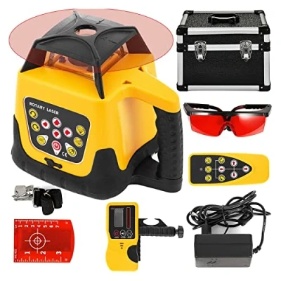 Image of Rotary Laser Level Red Beam Self Leveling Vertical Horizontal Cross Line Automatic