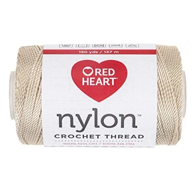 Image of Coats Crochet Nylon Crochet, Thread Size 18, 150 Yard, Natural, Acrylic, Multicolour, 6.22x10.79x6.22 cm