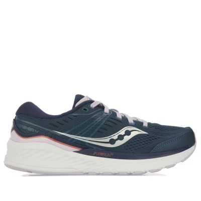 Image of Saucony Womenss Munchen Running Shoes in Lilac Blue Textile Size UK 7